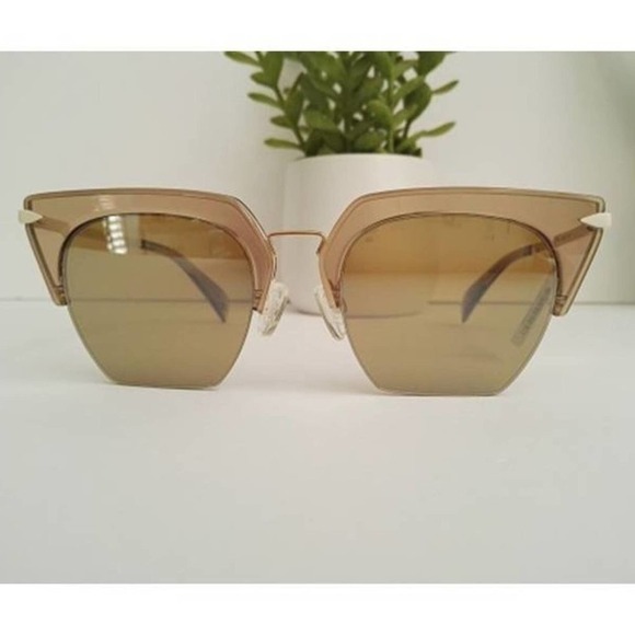 Rag & Bone Women's Cat Eye RNB 1007/S Sunglasses Opal Brown Frame - Picture 2 of 6